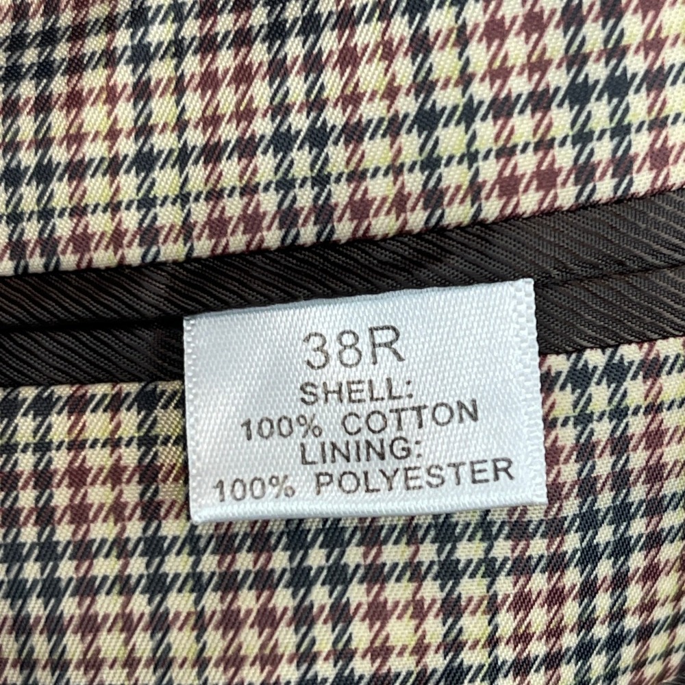 Saddlebred Corduroy Blazer 38R Cotton Sport Coat Suit Jacket Brown 2 Button - Picture 4 of 12